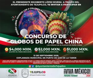 Convoca el ayuntamiento de tejupilco al “CONCURSO DE GLOBOS DE PAPEL CHINA”